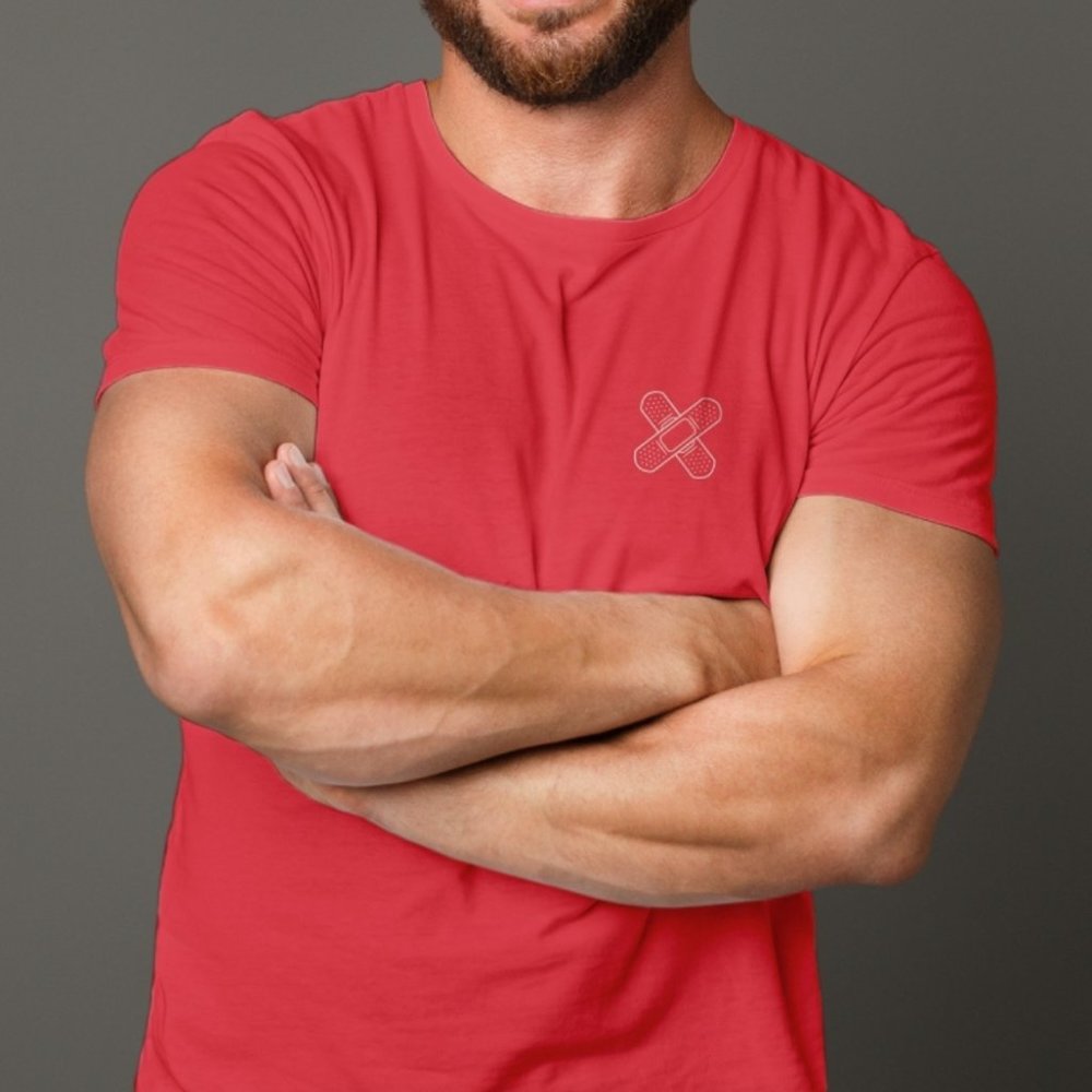 heart bandaid tee